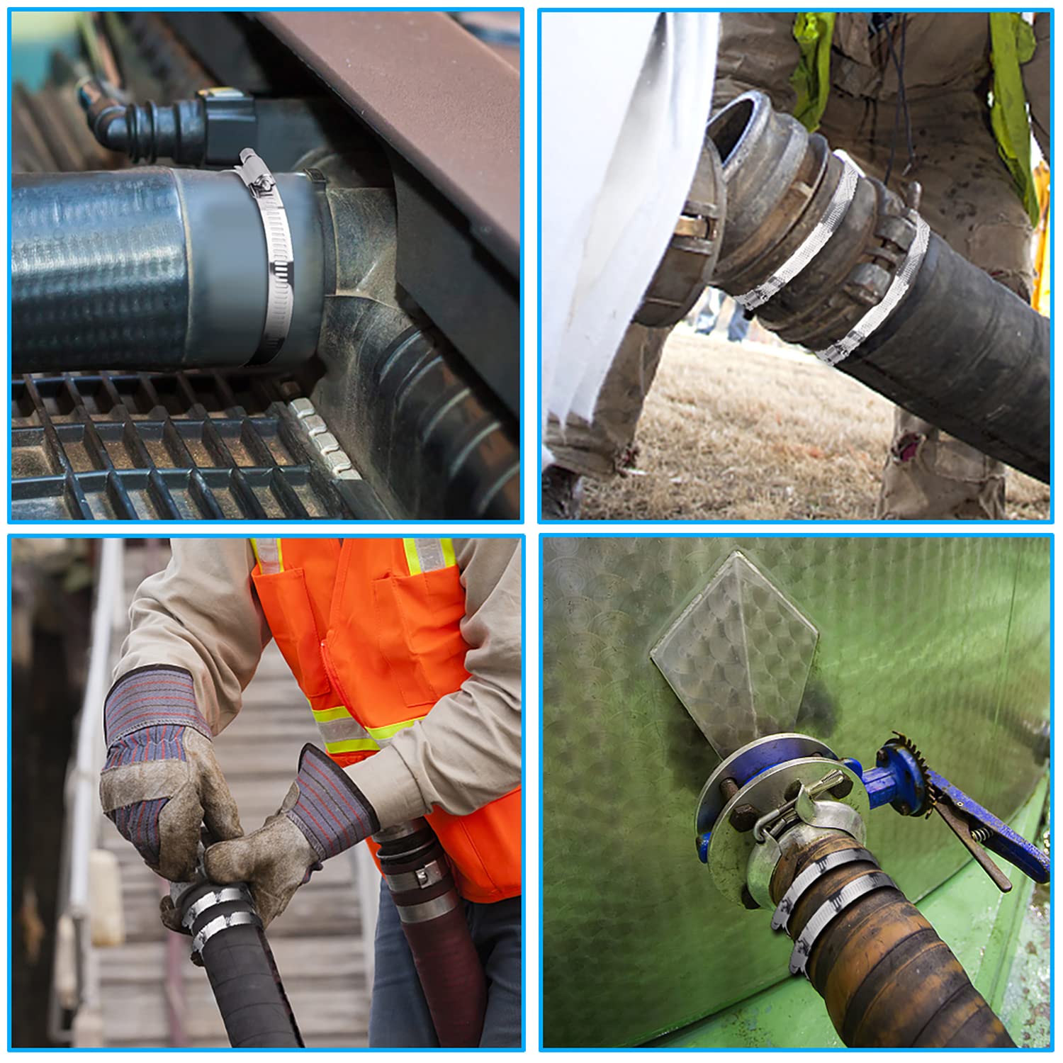 Amazon | LOKMAN 8インチ ステンレススチール ダクトクランプ